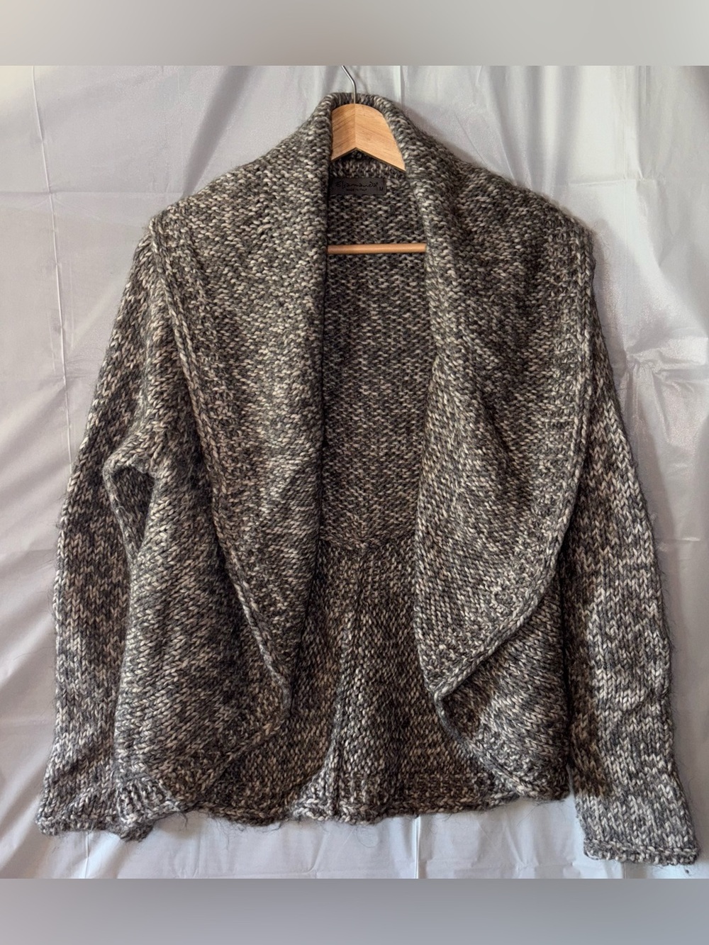 Anthropologie Elsamanda Open Front Cardigan Sweater Sz Med Alpaca Wool Blend - Picture 1 of 5